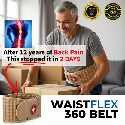 WaistFlex™ 360 Belt – 15 Minutes a Day to a Pain-Free Life