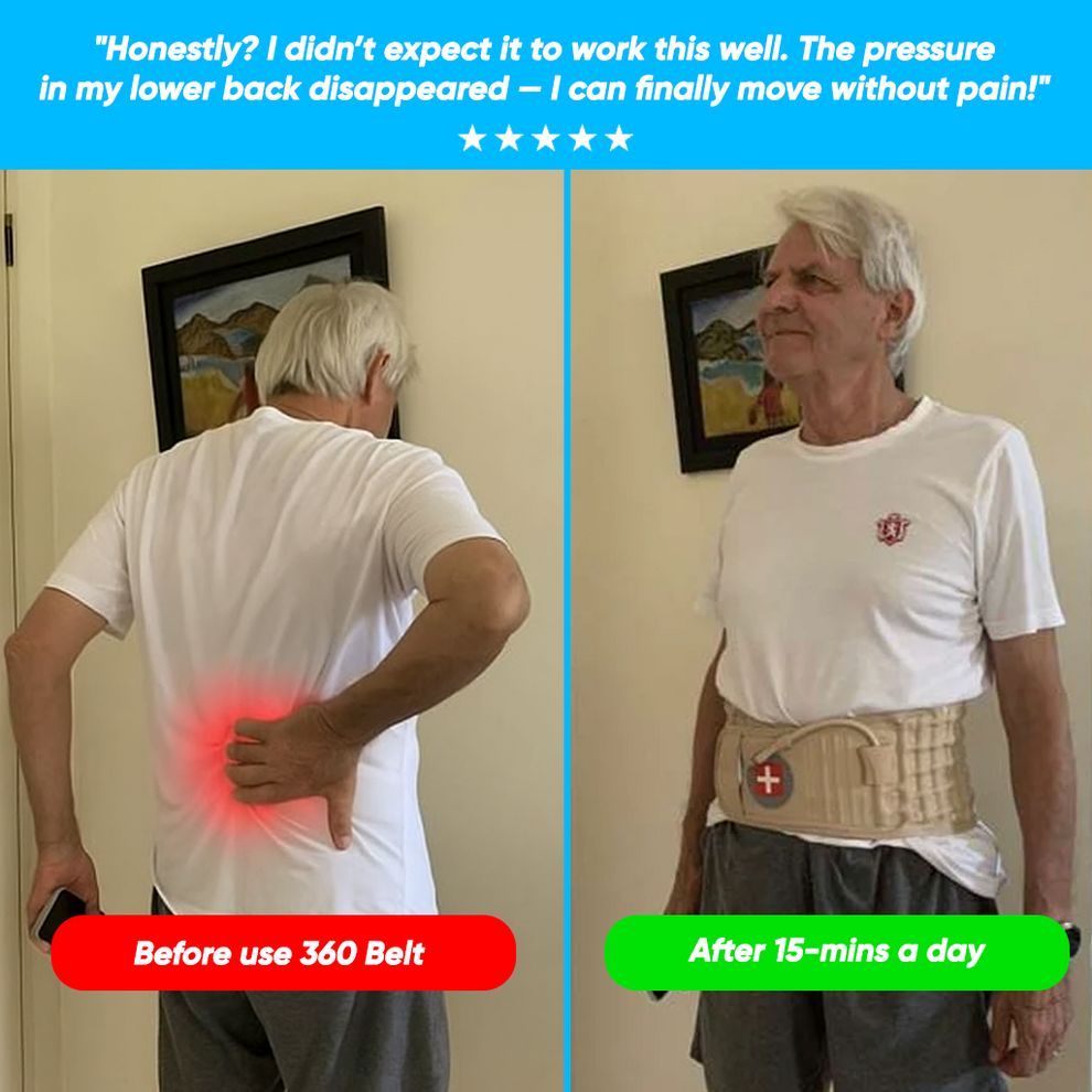 WaistFlex™ 360 Belt – 15 Minutes a Day to a Pain-Free Life